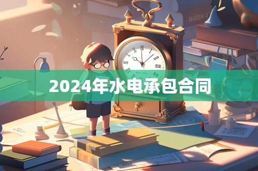 2024年水电承包合同