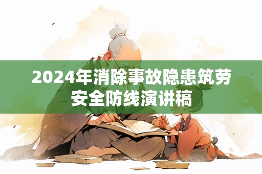 2024年消除事故隐患筑劳安全防线演讲稿