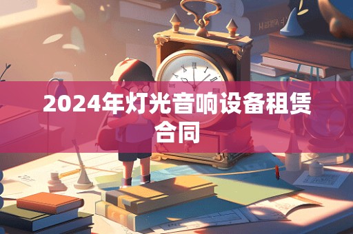 2024年灯光音响设备租赁合同