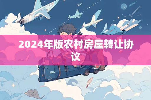 2024年版农村房屋转让协议