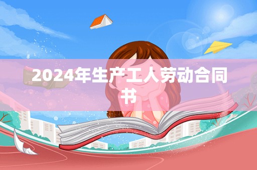 2024年生产工人劳动合同书