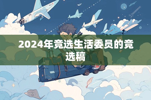 2024年竞选生活委员的竞选稿