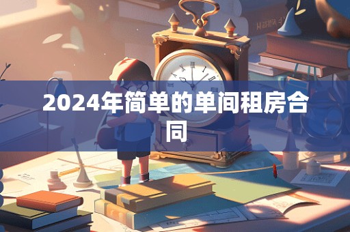 2024年简单的单间租房合同