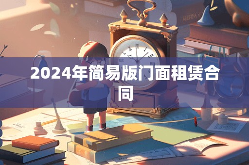 2024年简易版门面租赁合同