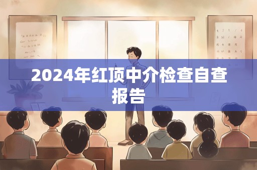 2024年红顶中介检查自查报告