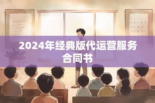 2024年经典版代运营服务合同书