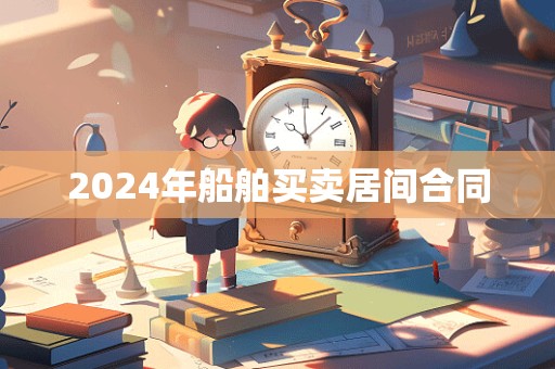 2024年船舶买卖居间合同