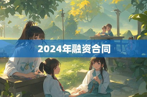 2024年融资合同