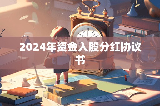 2024年资金入股分红协议书