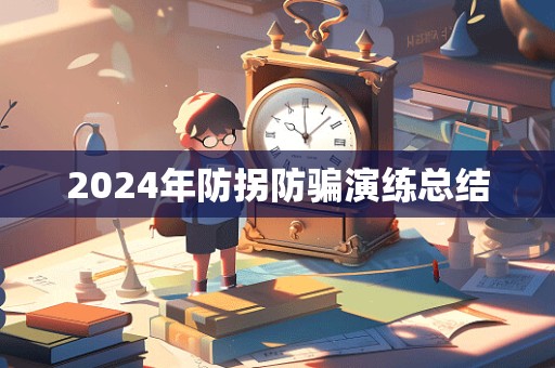 2024年防拐防骗演练总结