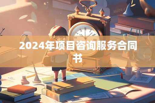 2024年项目咨询服务合同书