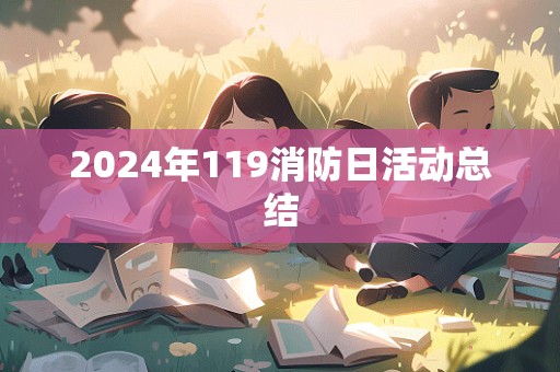 2024年119消防日活动总结