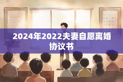 2024年2022夫妻自愿离婚协议书