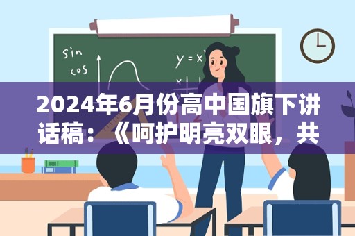 2024年6月份高中国旗下讲话稿：《呵护明亮双眼，共筑光明未来》