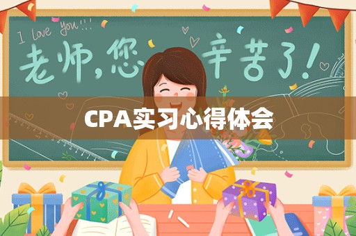 CPA实习心得体会